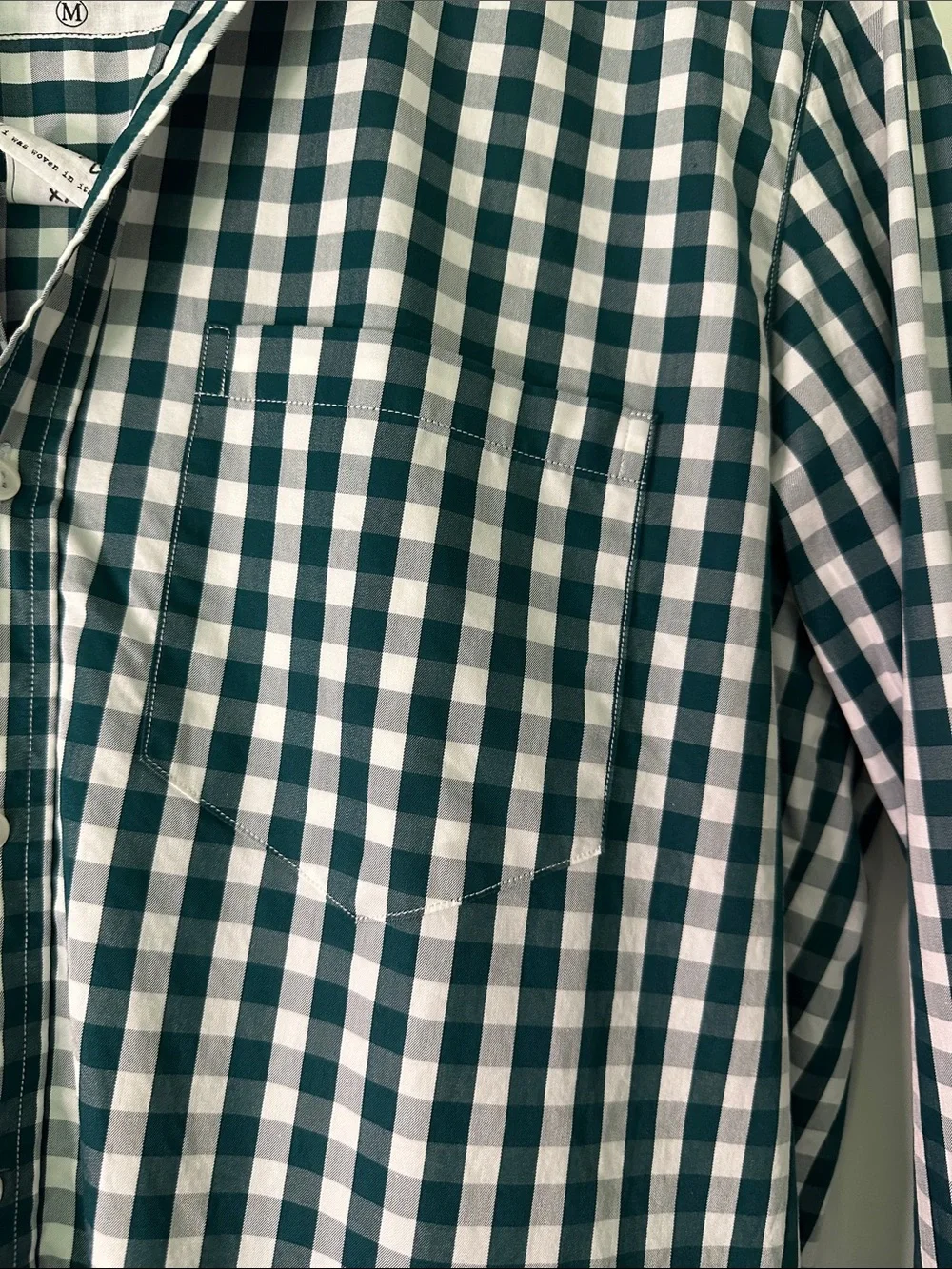 Frank & Eileen Green and White Gingham Button-Down Shirt - Picture 2 of 4